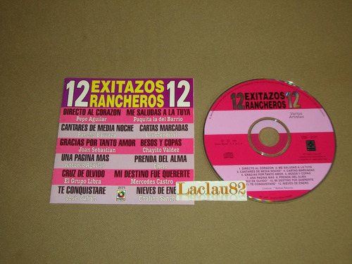 12 Exitazos Rancheros 99 Musart Cd Joan Sebastian Libra