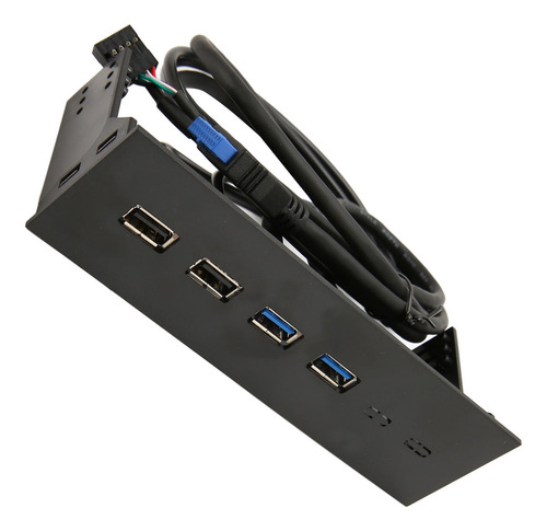 Hub De Panel Frontal Usb De 4 Puertos, 2 Usb2.0, 2 Usb3.0 De