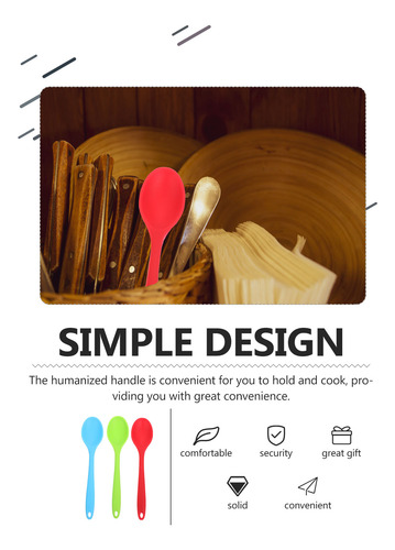 Cuchara De Silicona Para Servir Ramen Spoon, 3 Unidades