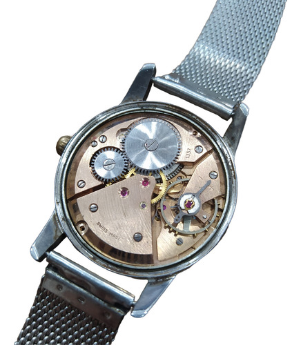 Antiguo Reloj A Cuerda Lanco Suizo Funciona 17 RubĂes (Usado)