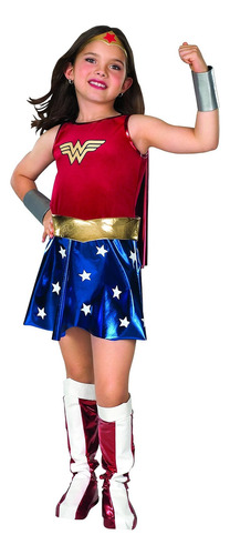 Disfraz De Dc Super Heroes Child's Wonder Woman, Grande