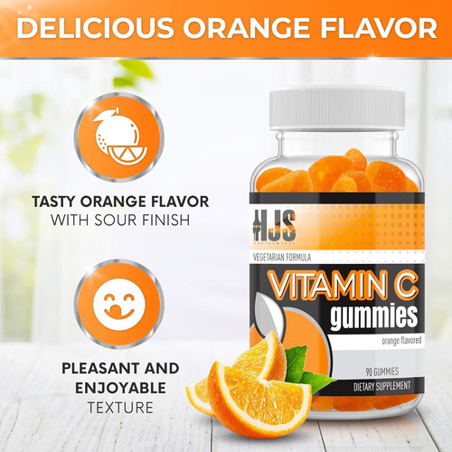 Hjs Supplements Gomitas Vitamina C 1000mg 90 Unidades