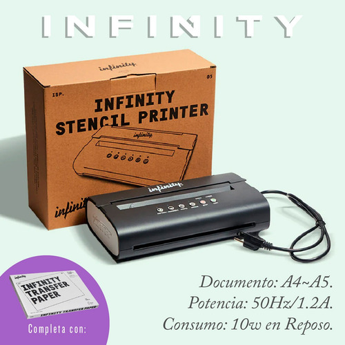 Infinity Stencil 100 Hojas Termocopiadora