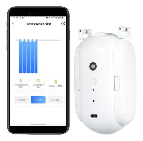 Cortina Inteligente Motor Eléctrico Wifi App Control