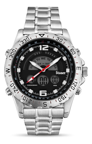 Stauer Compendium Hybrid Reloj De Acero Inoxidable Para Homb