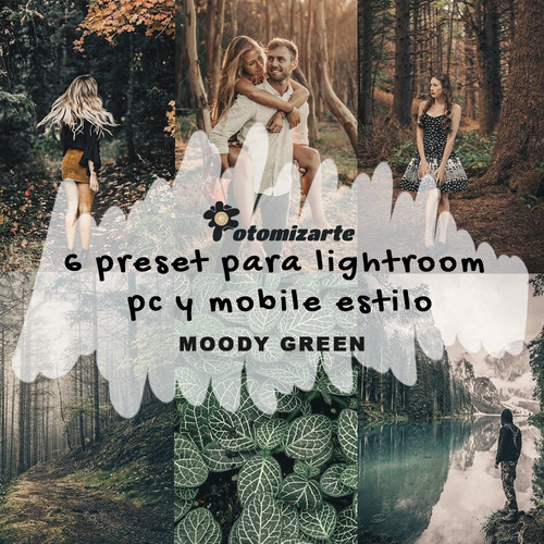6 Preset Para Lightroom Pc Y Mobile - Estilo Moody Green