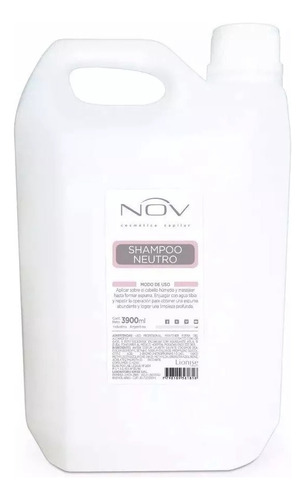 Shampoo Nov Neutro Alisados Peluqueria X 3900 Ml