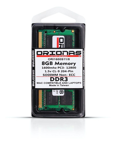 Memória Notebook 8gb Ddr3 1600 Mhz Dell Mac Hp Acer 1.5v Pc3