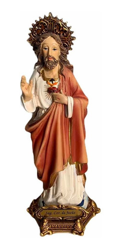 Imagen Italiana Sagrado Corazón De Jesús 5 Alabastro