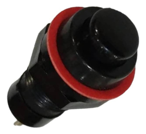 Mini Switche 2 Pin On/ Off Redondo Negro Paq. 6 Pcs