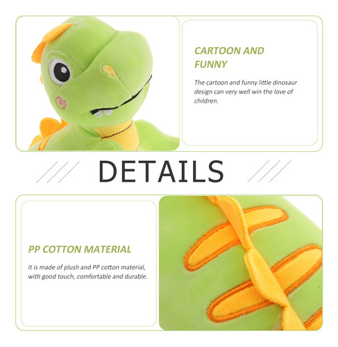 1 Pieza De Cómodos Peluches De Dinosaurio De Peluche Para Ni