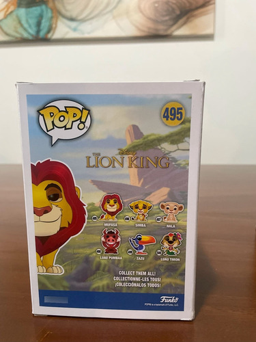 Funko Pop! Mufasa 495 - Disney El Rey Leon Flocked Target (Usado)
