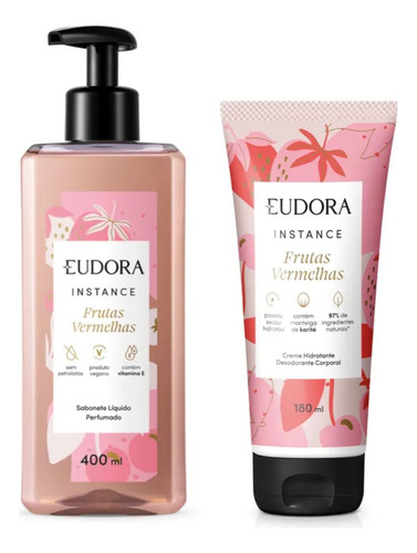 Combo Instance Frutas Vermelhas: Hidratante+ Sabonete Líquid