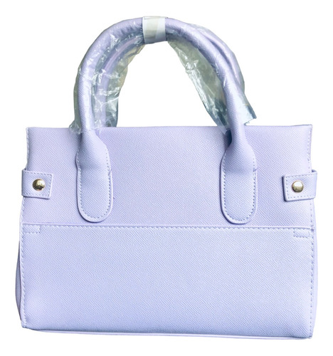 Bebe Bolsa Evie Satchel Lilac Acabado de los herrajes Metal Dorado Color de la correa de hombro Color de Bolsa Diseño de la tela Vinil