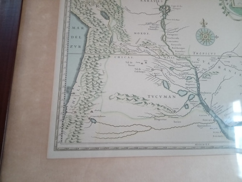 Mapa Antiguo Paraguay Tucumán Rio De La Plata S. Cruz Sierr (Usado)