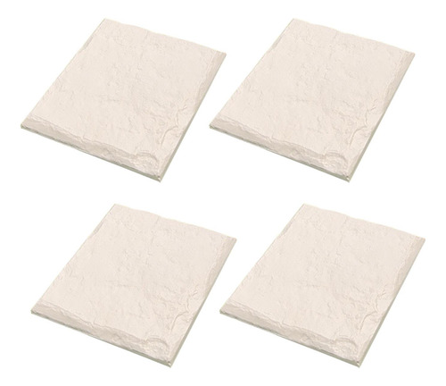 4 Peças Jardim Piso Pedras Caminho 39,3x39,3x2,2cm Quadrado