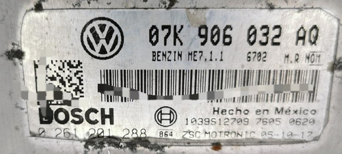 Computadora De Motor Jetta Bora 2006 2.5l 07k906032aq Libre (Usado)