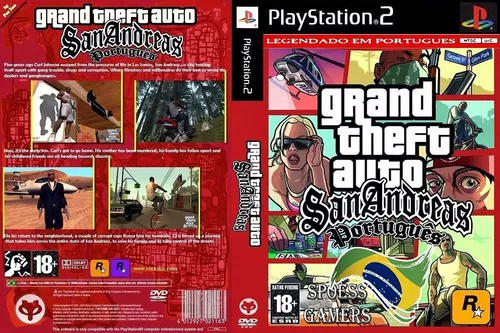 Capa do gta san andreas playstation 2