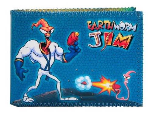 Billetera Tarjetero Diseño Earthworm Jim 100% Original