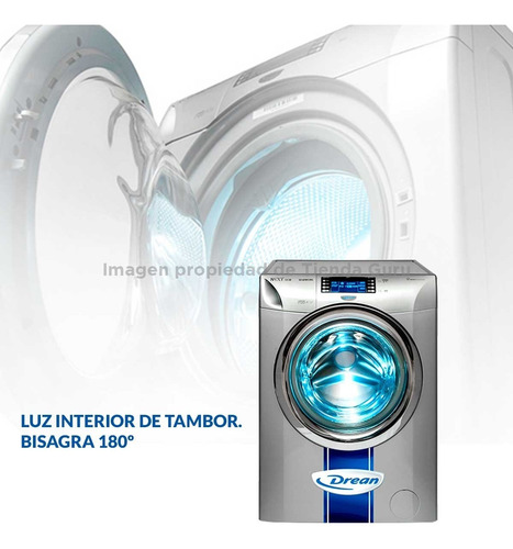 Imagen 7 de 9 de Lavarropas Drean Inverter Wifi 10kg 1200 Rpm Gris 10.12 Wcrg