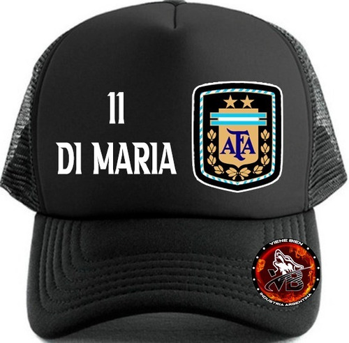 Gorra Angel Di Maria Argentinas Trucker(gorrasvienebien)