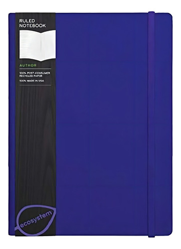 Cuaderno Libreta Ecosystem Rayas Caratula Felexible Morado G
