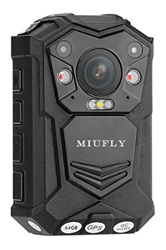 Miufly 1296p Hd Cámara De Cuerpo De Policía, Visión Nocturna