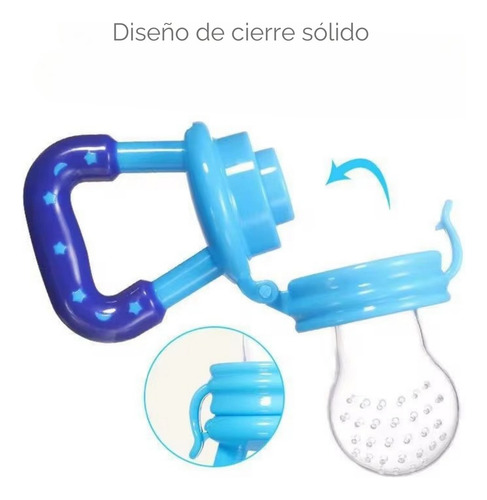 Chupete Para Fruta Alimentación Bebé Infantil Silicona Chufi Rosa Único