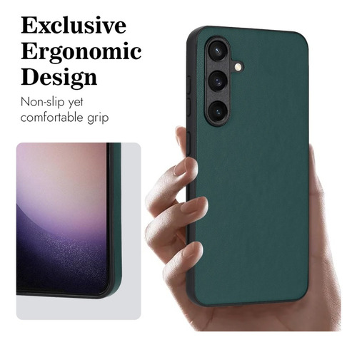 Funda De Cuero Anticaídas Y A La Moda Para Samsung