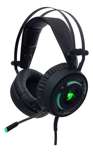 Audifonos Diadema Gamer Vsg Arkan Alambricos 7.1 Microfono Color Negro