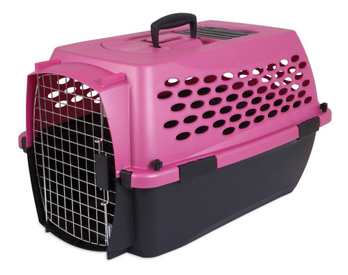 Petmate Fashion Vari Kennel, 10-20 Lb, Rosa Oscuro / Negr