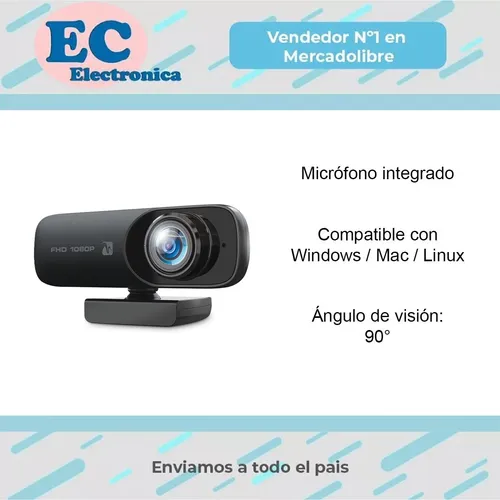 Camara Web Wc905 Pc Usb Microfono 1080p Streaming +
