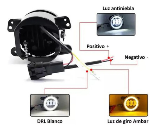 Faros Antiniebla Universal Redondo 30w 12v Jeep 4*4 Toyota