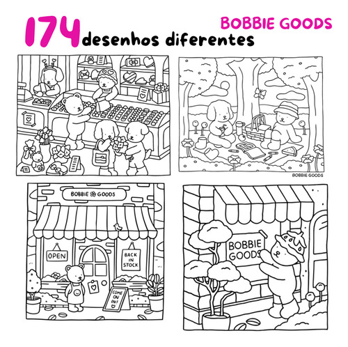 Livro De Colorir Caderno De Desenho Bobbie Goods Pintar