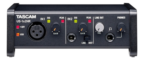 Interface De Audio Tascam Us-1x2hr Negro