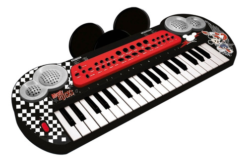 Organo Electronico 32 Teclas Disney Mickey 5365 Grati Color Negro Y Rojo