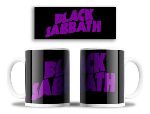 Taza Mug Personalizado Black Sabbat+ Caja Individual