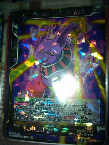 Champa The Trickster Carta Brillante Dragon Ball