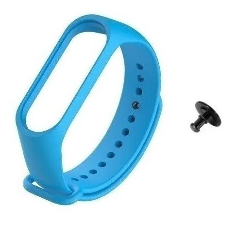  Malla Correa Compatible Para Xiaomi Mi Band 5/6 Botón Metal