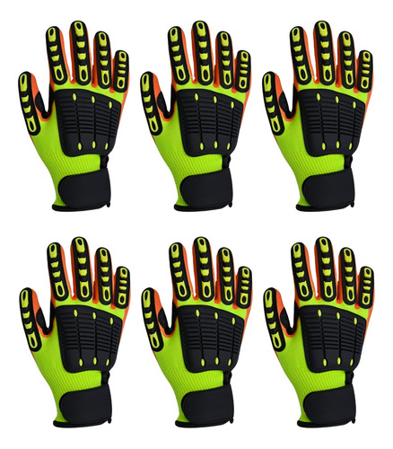 Guantes Industrial Seguridad Anticorte Grado A5 Paquete 6 Pz