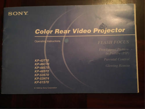 Imagen 4 de 8 de Televisor O Video Proyector Sony De 42 Pulgadas.