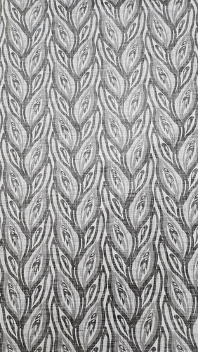 Mantel Mesa Rectangular 1.4x4.5 Impermeable Cuerina Afelpada Llamas Gris