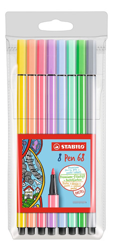 Stabilo Pen 68 Set Pochette Feutres,multicolor