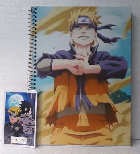 Caderno Pequeno Brochura Naruto 96 Folhas