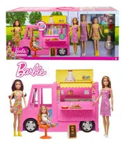 Comprar Set Camión Food Truck + Muñecas Y Accesorios Barbie Original