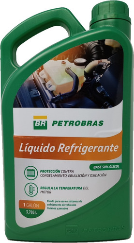 Refrigerante Petrobras Radiador Naranja Por 1 Galón 