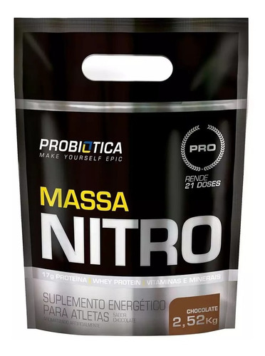 Massa Nitro Refil - 2,5kg - Probiótica - Chocolate