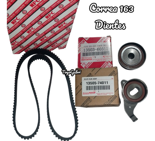 Kit Correa De Tiempo Toyota Camry 2.2 92-01 Celica Rav4 163d