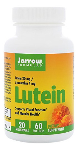 Jarrow Formulas Luteína 20 Mg - 60 Cápsulas Blandas - Supl