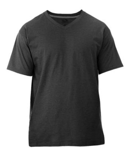 Playera Basic 3 Pzs Cuello V - Negro, Azul Y Gris